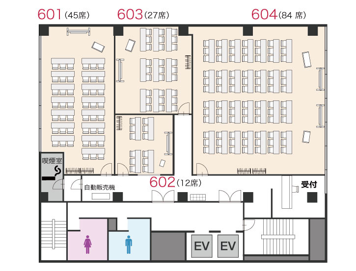 フロアレイアウト6F